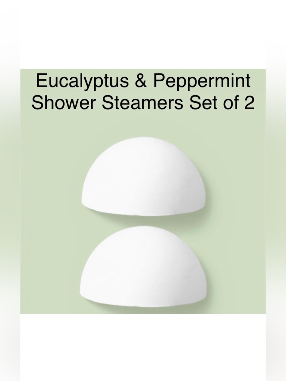 Handmade Eucalyptus & Peppermint Essential Oil Shower Steamers Pack of 2